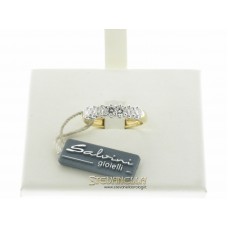 Salvini anello riviera in oro giallo e bianco con diamanti ct.0,63 ref. n57590
